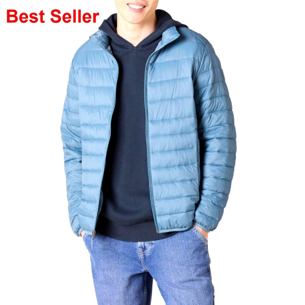 Packable Lightweight Water-Resistant Puffer Jacket, Regular Fit